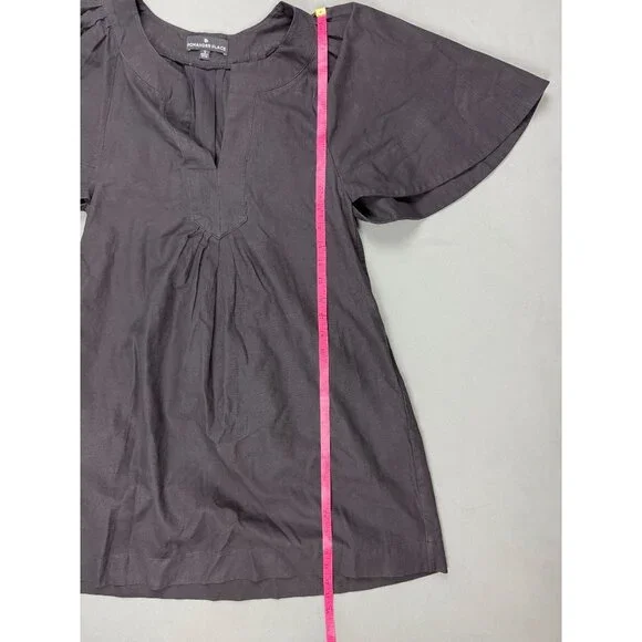 Pomander Place Tuckernuck Black Finley Flutter Sleeve Mini Dress Cotton Size S - Picture 6 of 6